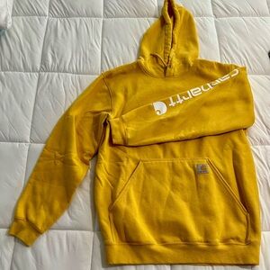 Men’s Carhartt hoodie. Yellow. Size M.